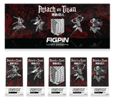 FiGPiN ATTACK ON TiTAN BOX SET WiTH LOGO FiGPiN.COM EXCLUSiVE