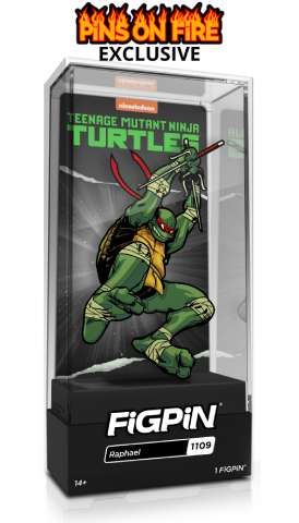 FiGPiN TMNT RAPHAEL #1109 PiNS ON FiRE EXCLUSiVE