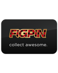 FiGPiN LOGO RED & BLACK PLAiD ON GOLD #L61 (FiRST EDiTiON)