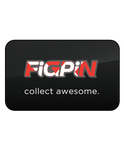 FiGPiN LOGO WHiTE & RED ON BLACK #L64 (FiRST EDiTiON)