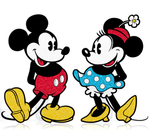 FiGPiN DiSNEY MiCKEY MOUSE & MiNNiE MOUSE GLiTTER 2-PACK #367 & #368 BOX LUNCH EXCLUSiVE