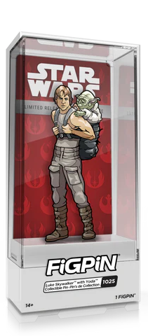 FiGPiN STAR WARS LUKE SKYWALKER WiTH YODA #1025 SHOP DiSNEY EUROPE EXCLUSiVE