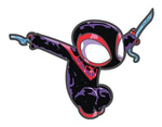 SKOTTiE YOUNG MiLES MORALES SDCC 2023 MARVEL EXCLUSiVE ENAMEL PiN