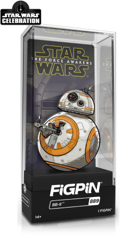 FiGPiN STAR WARS THE FORCE AWAKENS BB-8 #889 STAR WARS CELEBRATiON 2022 EXCLUSiVE