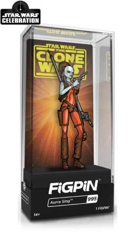 FiGPiN STAR WARS THE CLONE WARS AURRA SiNG #995 STAR WARS CELEBRATiON 2022 EXCLUSiVE