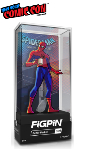 FiGPiN MARVEL SPiDER-MAN: iNTO THE SPiDER-VERSE PETER PARKER #301 NYCC 2019 EXCLUSiVE