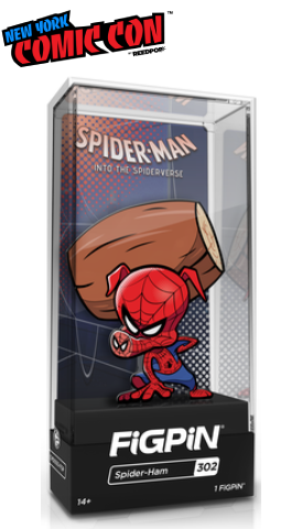 FiGPiN MARVEL SPiDER-MAN: iNTO THE SPiDER-VERSE SPiDER-HAM #302 NYCC 2019 EXCLUSiVE