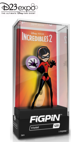 DiSNEY PiXAR D23 EXPO EXCLUSiVE iNCREDIBLES 2 ViOLET 125 PiNS
