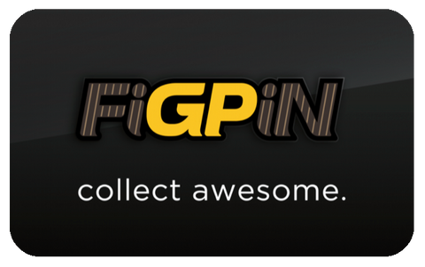 FiGPiN LOGO BROWN & YELLOW STRiPES & BLACK #L43  (FiRST EDiTiON)