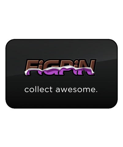 FiGPiN LOGO CHOCOLATE ON BLACK #L52  (FiRST EDiTiON)