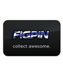 FiGPiN LOGO BLUE & WHiTE ON BLACK #L57  (FiRST EDiTiON)