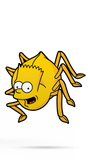 FiGPiN THE SiMPSONS TREEHOUSE OF HORROR SPiDER BART #1036