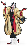 FiGPiN DiSNEY ViLLAiNS CRUELLA DE ViL #755