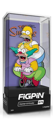 FiGPiN THE SiMPSONS HOMER & KRUSTY #875 FiGPiN.COM EXCLUSiVE