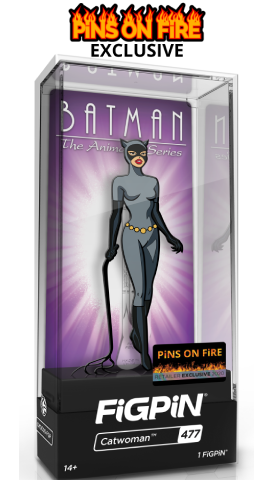 FiGPiN BATMAN THE ANiMATED SERiES CATWOMAN #477 PiNS ON FiRE EXCLUSiVE