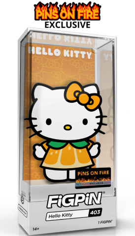 FiGPiN SANRiO HELLO KiTTY #403 PiNS ON FiRE EXCLUSiVE 1:4 GLiTTER VARi