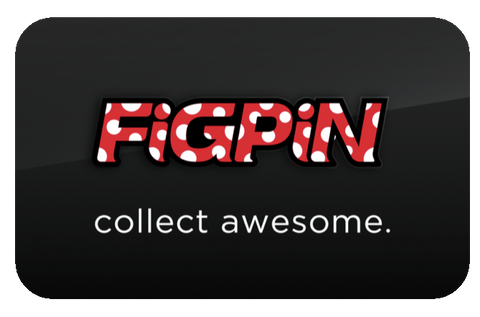 FiGPiN LOGO WHiTE DOTS ON RED & BLACK #L12 (FiRST EDiTiON)