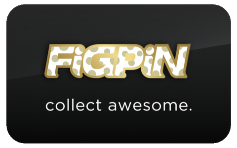 FiGPiN LOGO GOLD DOTS ON WHiTE & GOLD #L13 (FiRST EDiTiON)