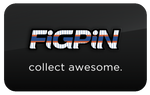 FiGPiN LOGO ORANGE NYC STRiPES & BLACK #L16 (FiRST EDiTiON)