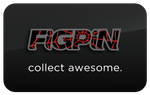 FiGPiN LOGO RED/BLUE WEB & BLACK #L17 (FiRST EDiTiON)