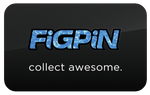 FiGPiN LOGO POOL WATER & BLACK #L29 (FiRST EDiTiON)